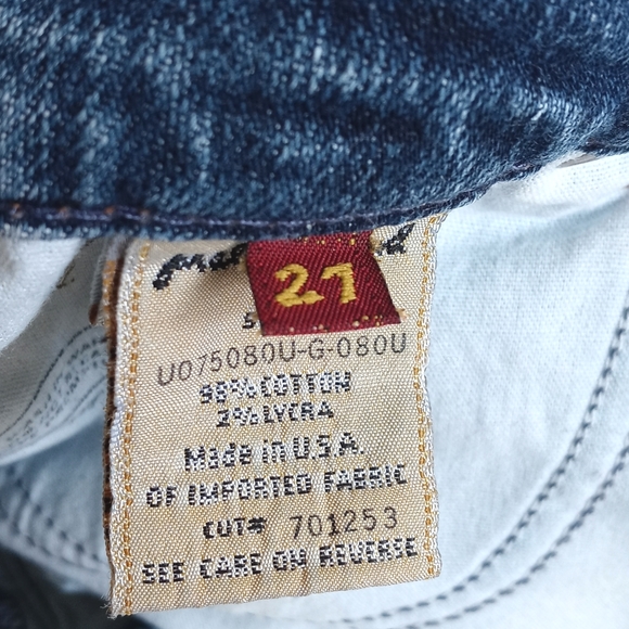 Gorgeous 7 for All Mankind Low Rise Bootcut Denim Jeans 27 (Medium Wash Blue) - Picture 4 of 16